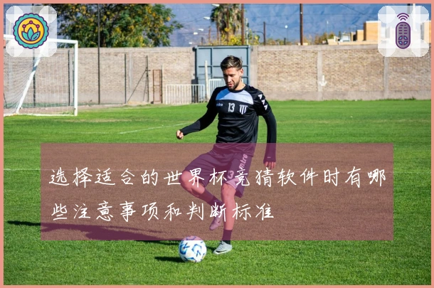 选择适合的世界杯竞猜软件时有哪些注意事项和判断标准